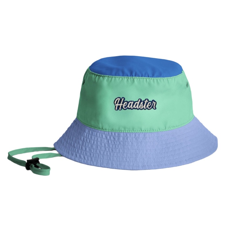 Lakeshore Nylon Bucket Hat – Blue Steel by Headster Kids