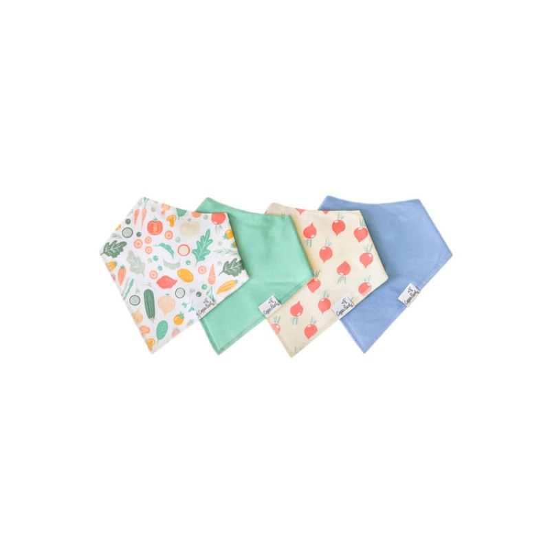 Single Bandana Bib – Veggies by Copper Pearl