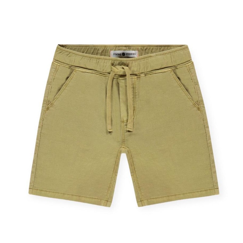 Drawstring Shorts – Kiwi by Stains & Stories – FINAL SALE