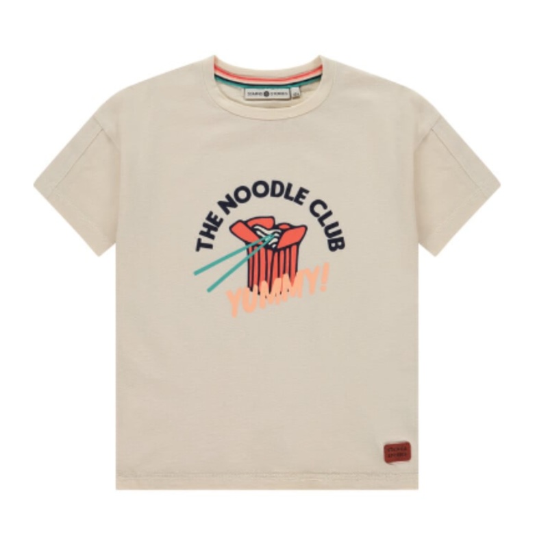 Noodle Club Short Sleeve Tee – Cream by Babyface – FINAL SALE