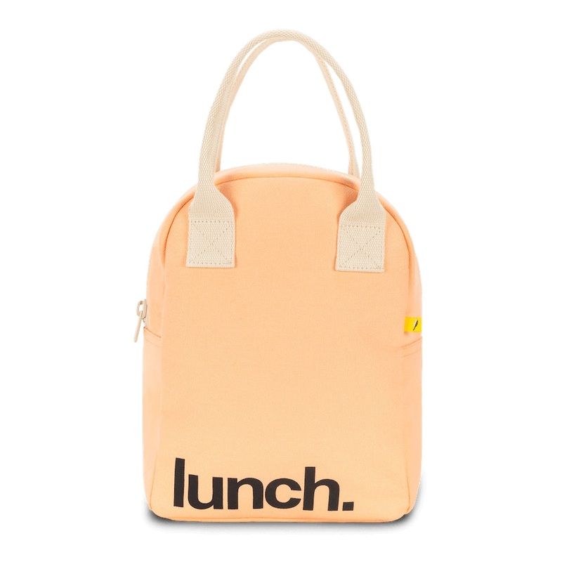 Zipper Lunch Bag – Lunch in Peach by Fluf