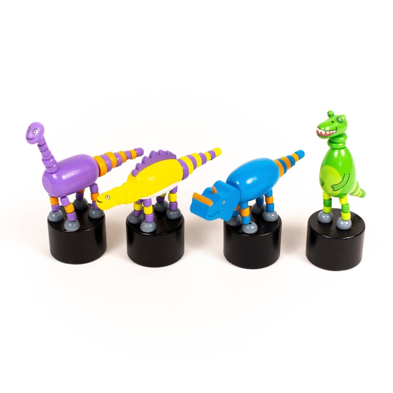 Dinosaur Push Puppet (1 Unit Assorted) by Jack Rabbit Creations
