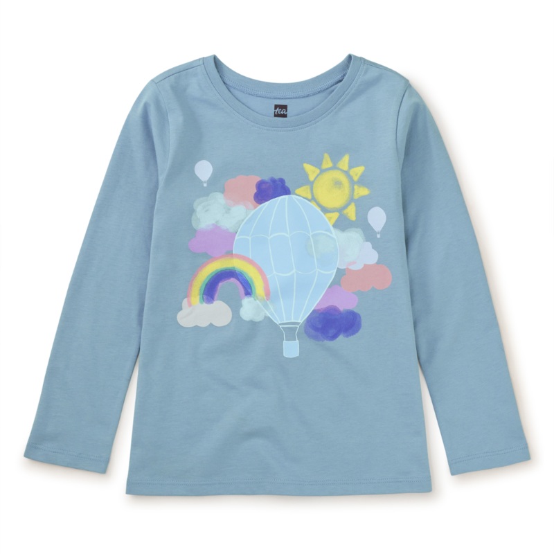 Hot Air Balloon Graphic Tee – Cloud by Tea Collection – FINAL SALE