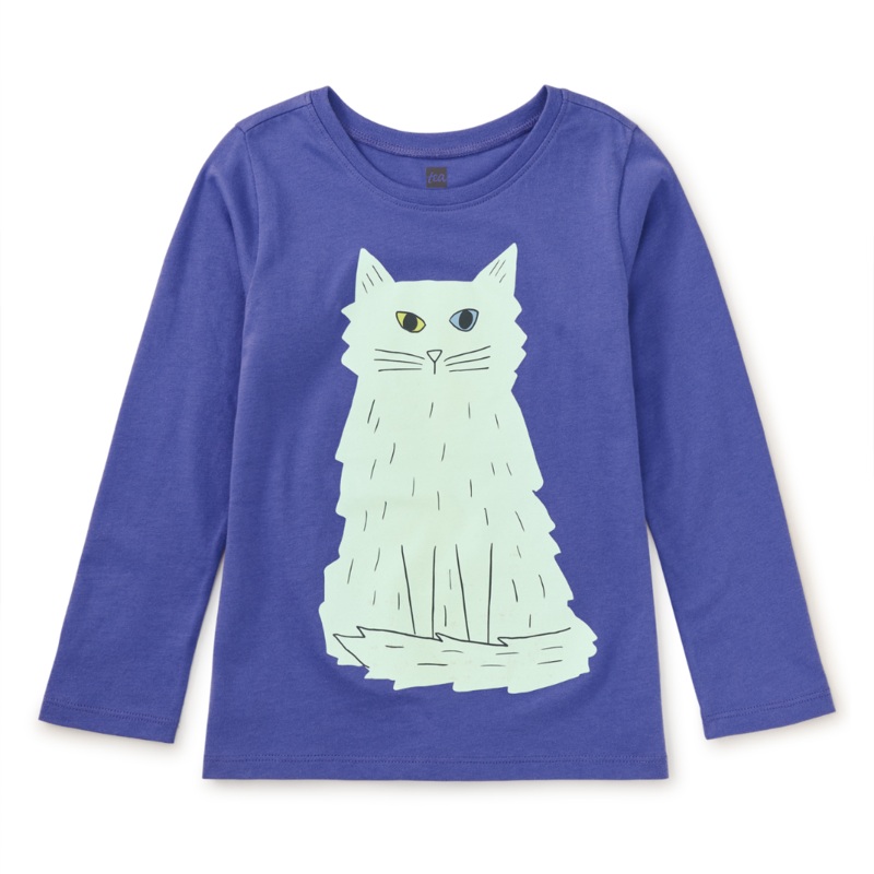 Lake Van Cat Glow Graphic Tee – Han Purple by Tea Collection – FINAL SALE