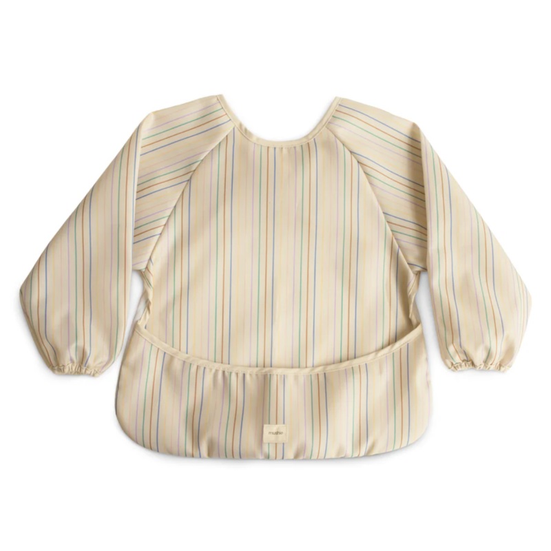 Long Sleeve Bib – Retro Stripes by Mushie