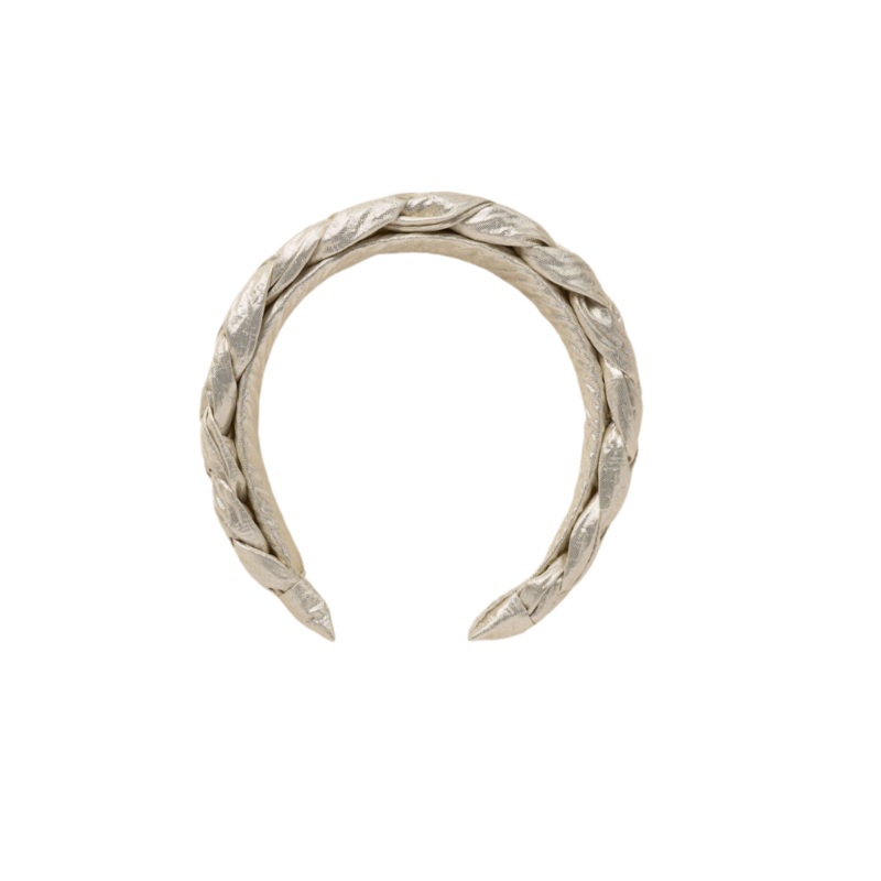 Metallic Braided Headband – Champagne by Noralee