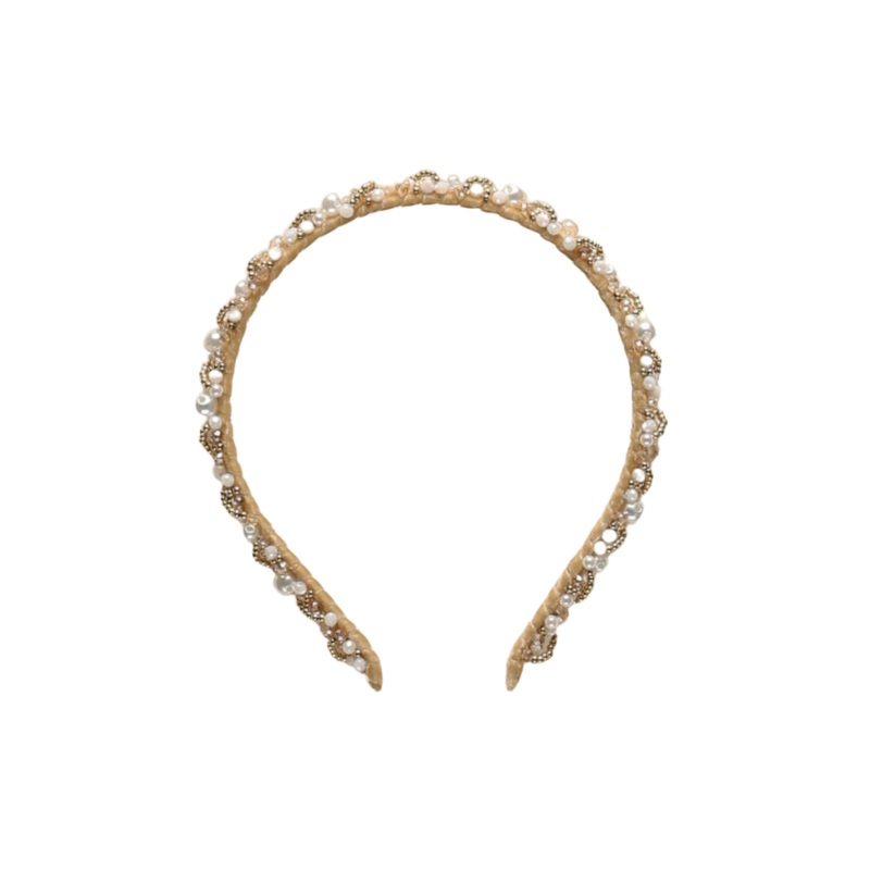 Pearl Headband – Ivory by Noralee