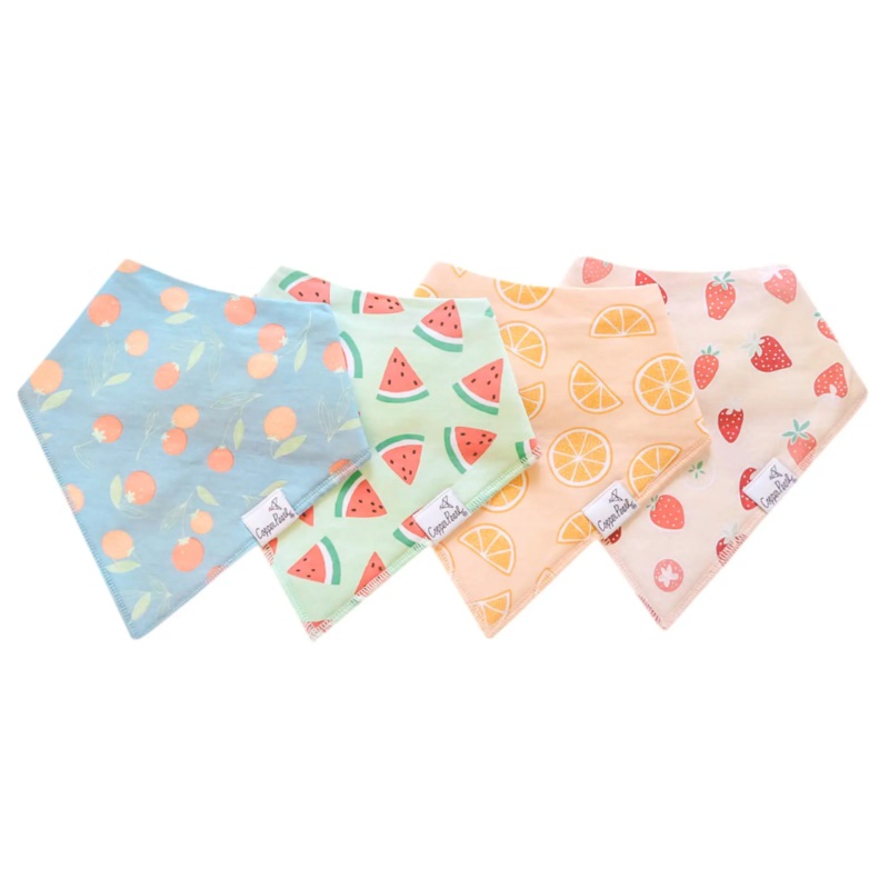 Single Bandana Bib – Clementine by Copper Pearl