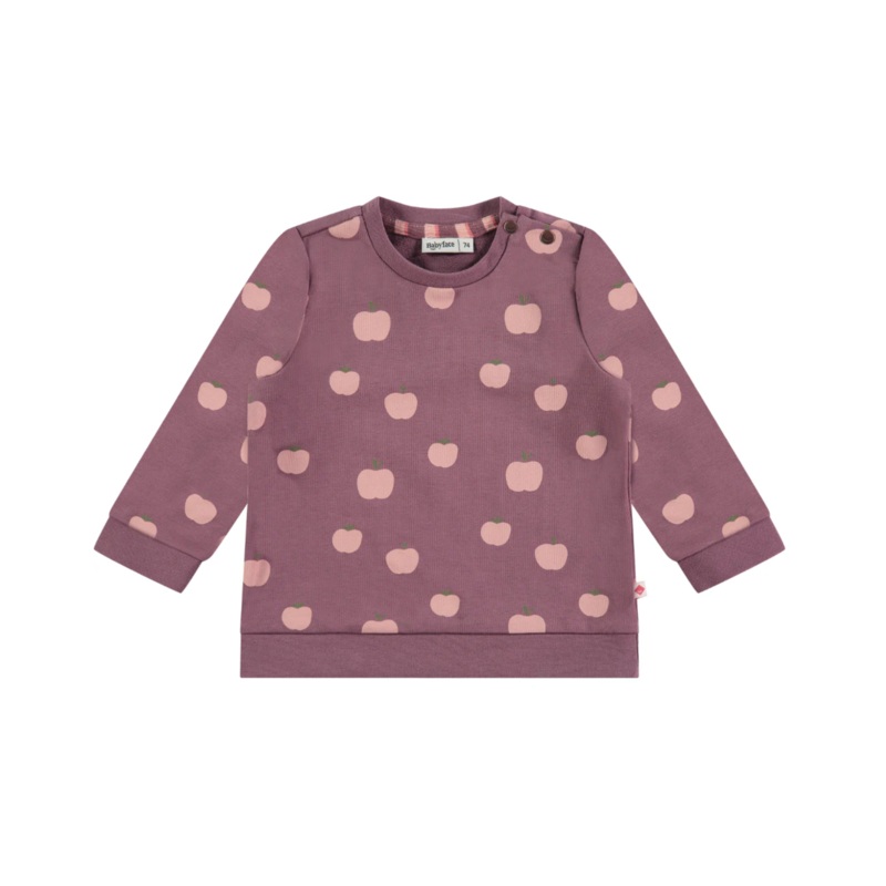 Baby Sweatshirt – Purple Fruit Print by Babyface – FINAL SALE