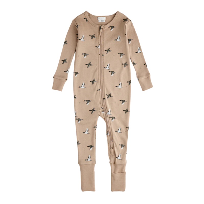 Convertible Sleeper – Mallard Print on Sand by Petit Lem – FINAL SALE