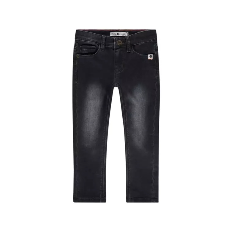 Girls 5 Pocket Jeans – Dark Grey Denim by Babyface – FINAL SALE