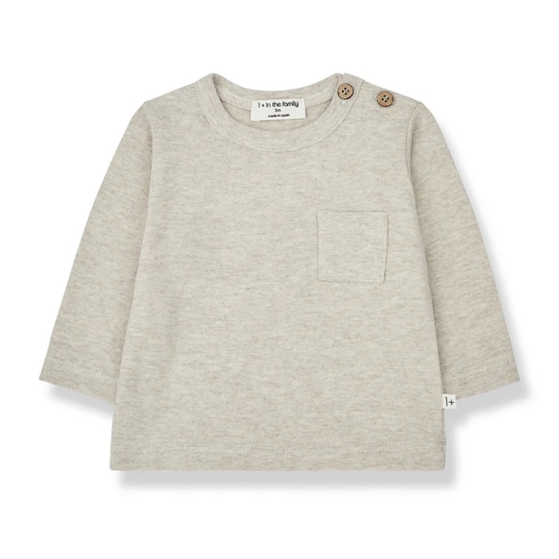 Oriol Long Sleeve T-Shirt – Oatmeal by 1+ in the Family – FINAL SALE