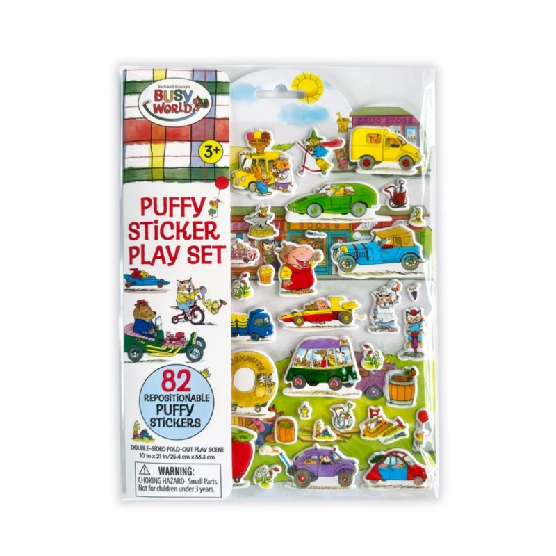Richard Scarry’s Busy World Puffy Sticker Play Set by Bright Stripes