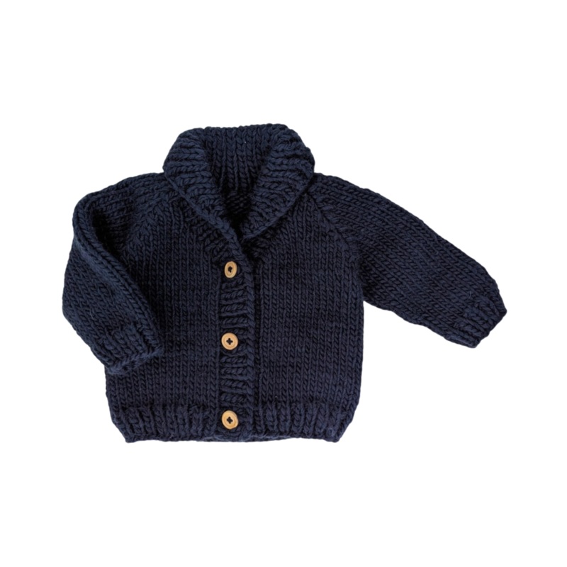 Shawl Collar Cardigan Sweater – Indigo by Huggalugs – FINAL SALE