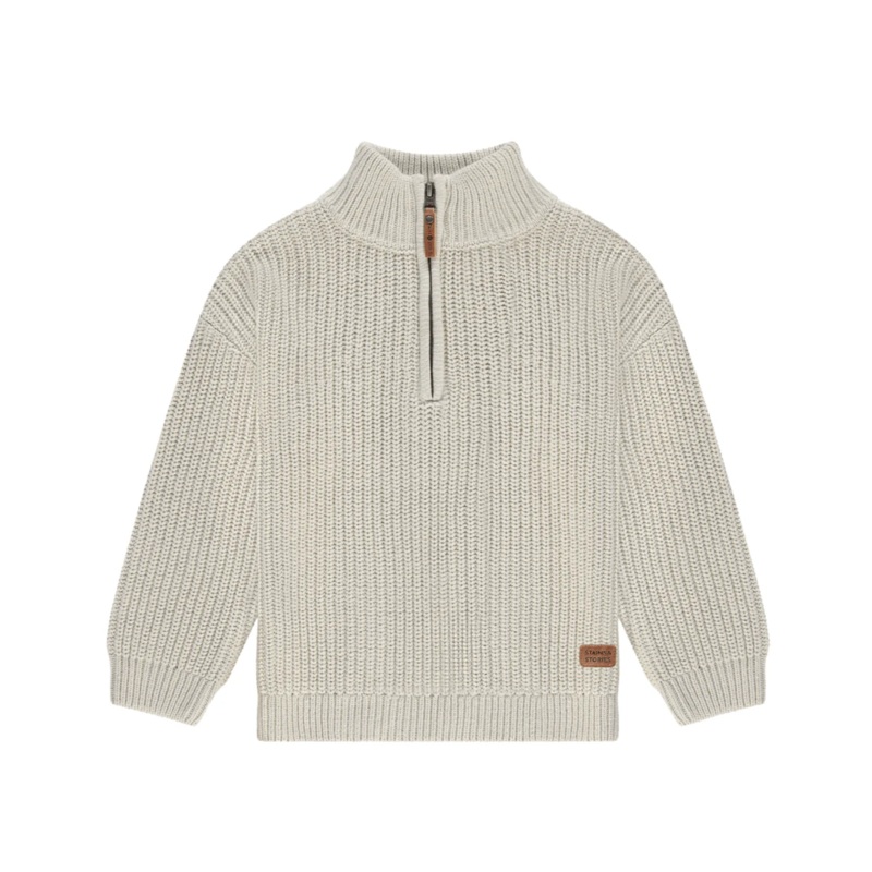Zip Neck Pullover – Bone by Babyface – FINAL SALE