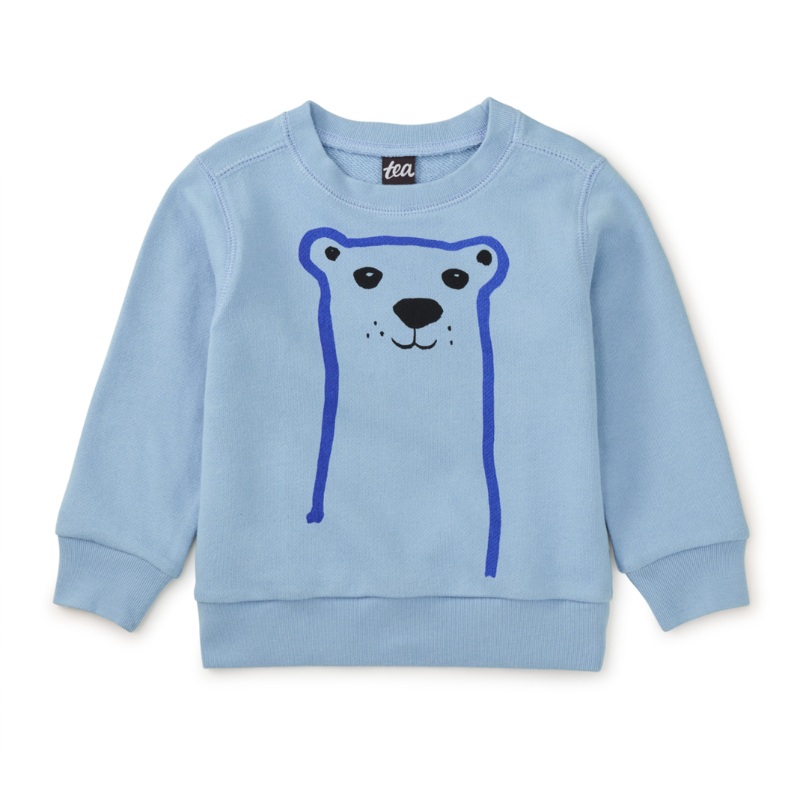 Bear Face Baby Popover – Scenic Blue by Tea Collection – FINAL SALE