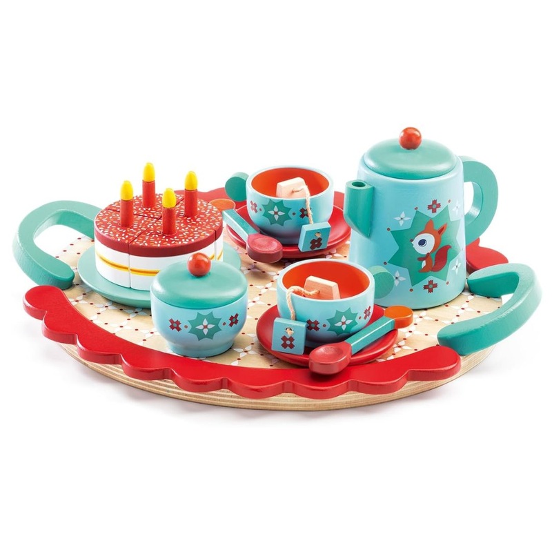 Fox’s Party Wooden Tea Set by Djeco