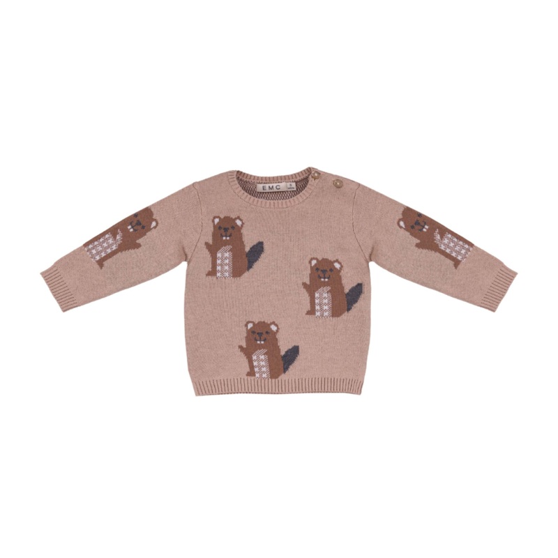 Jacquard Knit Beaver Sweater by EMC – FINAL SALE
