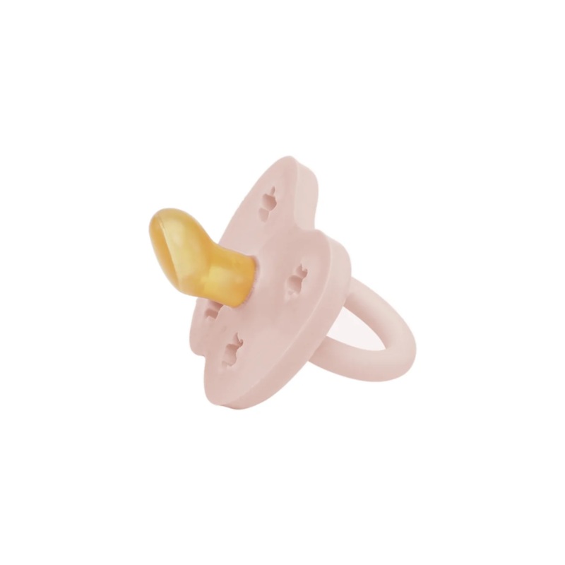 Orthodontic Natural Rubber Pacifier – Powder Pink by Hevea