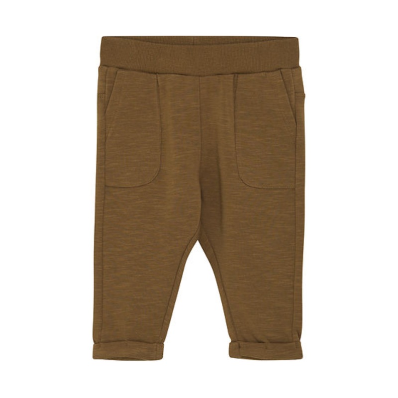 Solid Sweatpants – Sepia by Minymo
