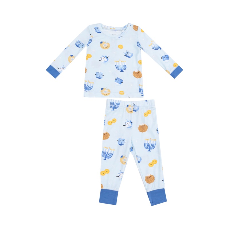 Bamboo Long Sleeve Lounge Wear Set – Hanukkah by Angel Dear – FINAL SALE