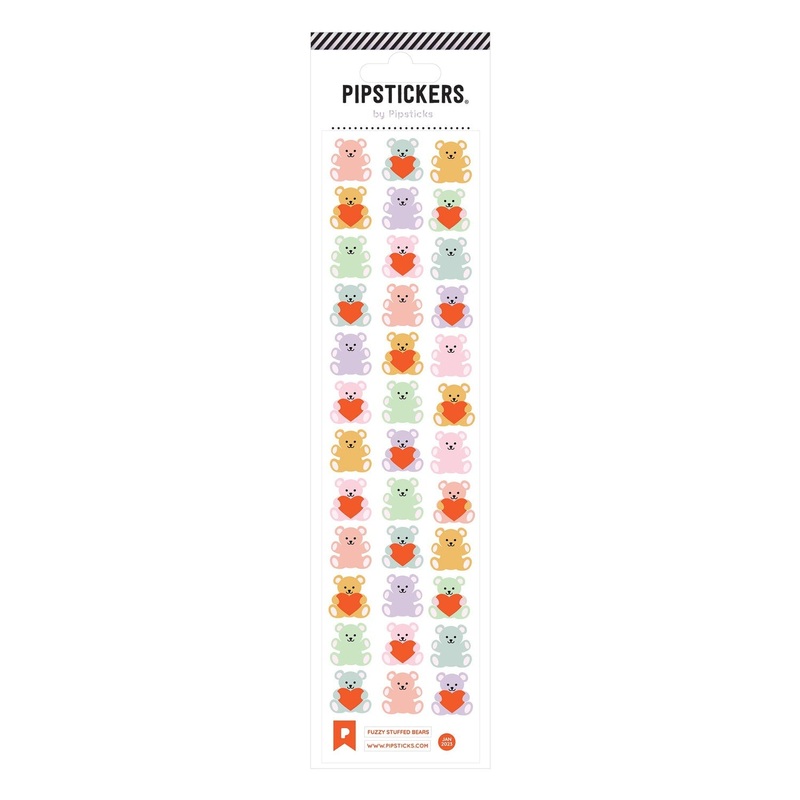 Fuzzy Stuffed Bears Stickers by Pipsticks