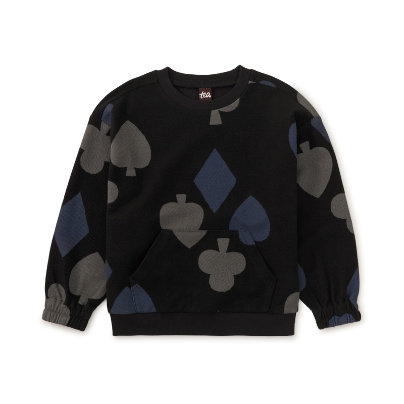 Printed Kanga Popover – Winning Hand Black by Tea Collection – FINAL SALE