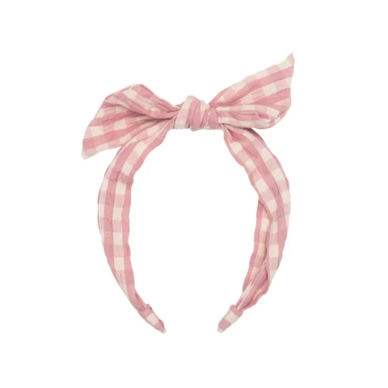 Taylor Gingham Tie Headband by Rockahula Kids