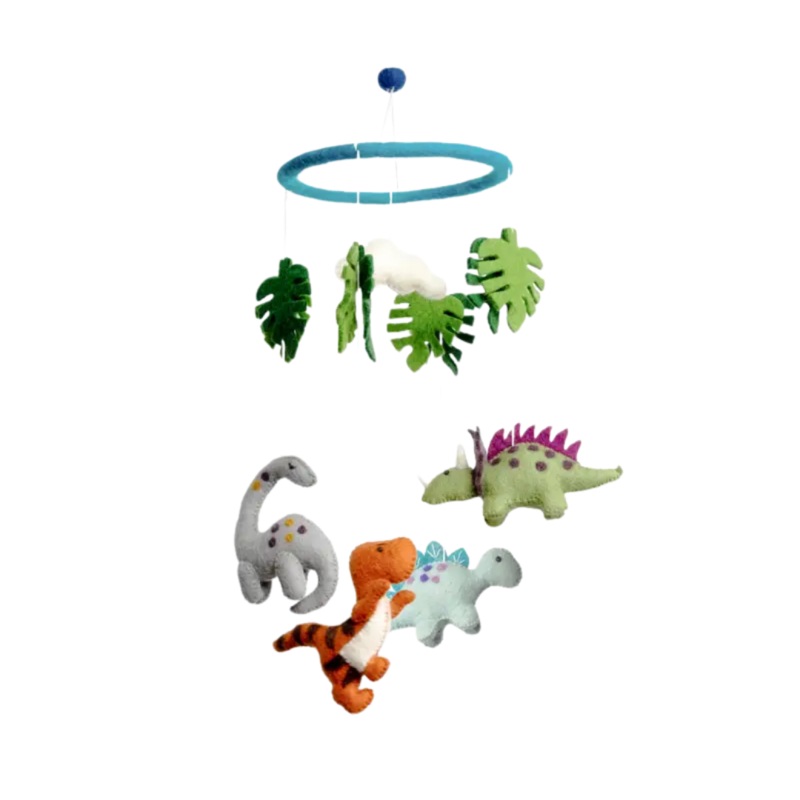 Wool Mobile – Dinosaurs New by The Winding Road