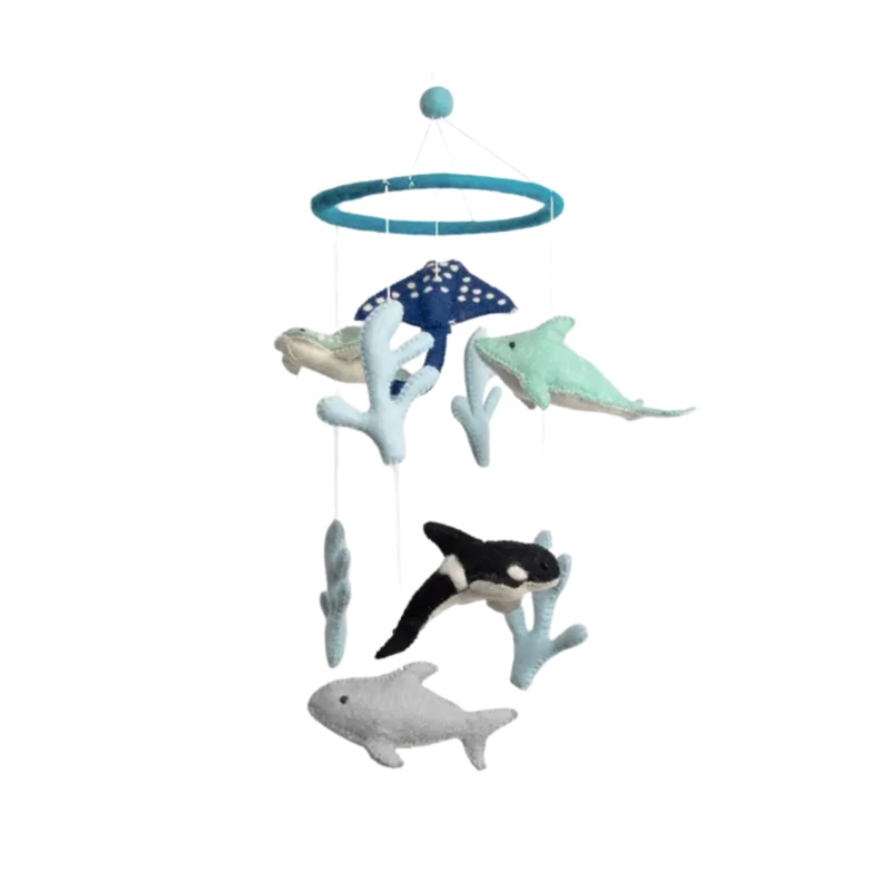 Wool Mobile – Sea Life by The Winding Road