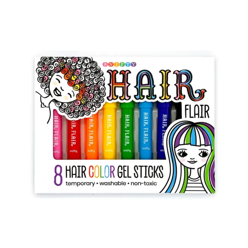Hair Flair – Hair Color Gel Sticks Set of 8 by Snifty