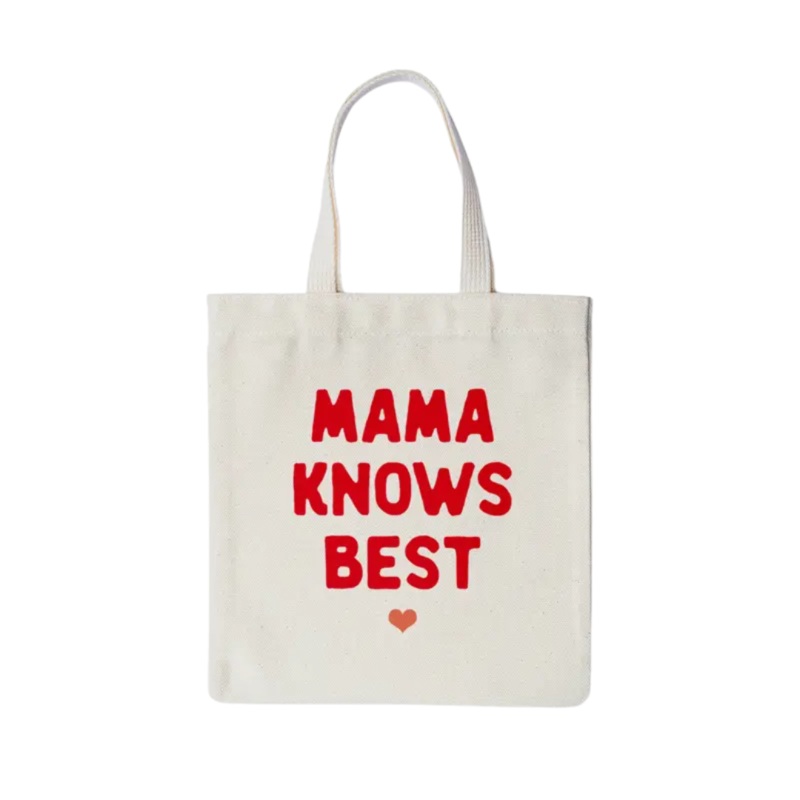 Mama Knows Best Tote Bag by Rock Scissor Paper