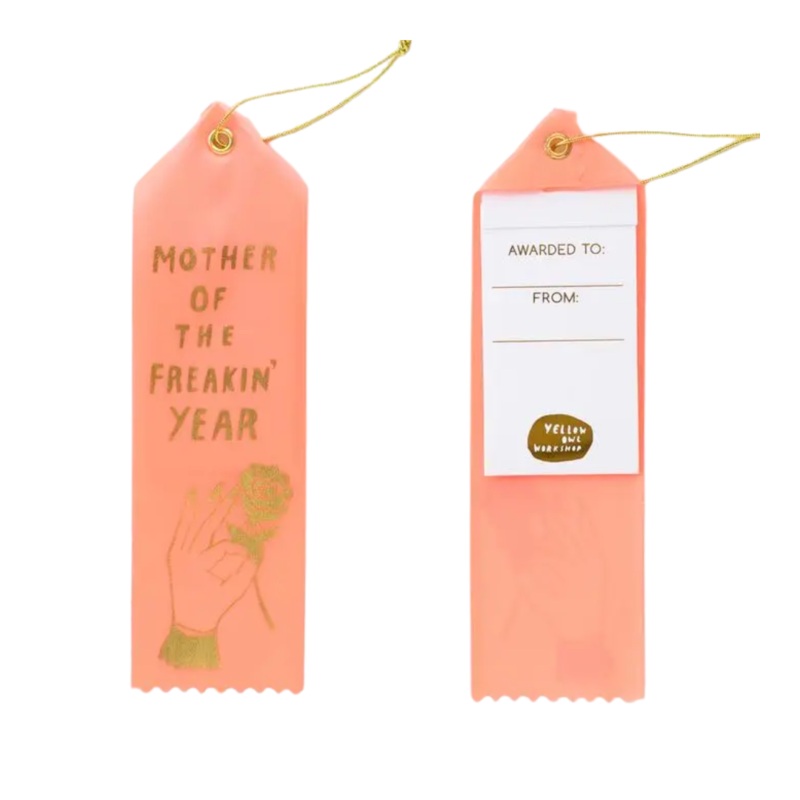 Mother of the Year Award Ribbon – Mother’s Day Gift by Yellow Owl Workshop