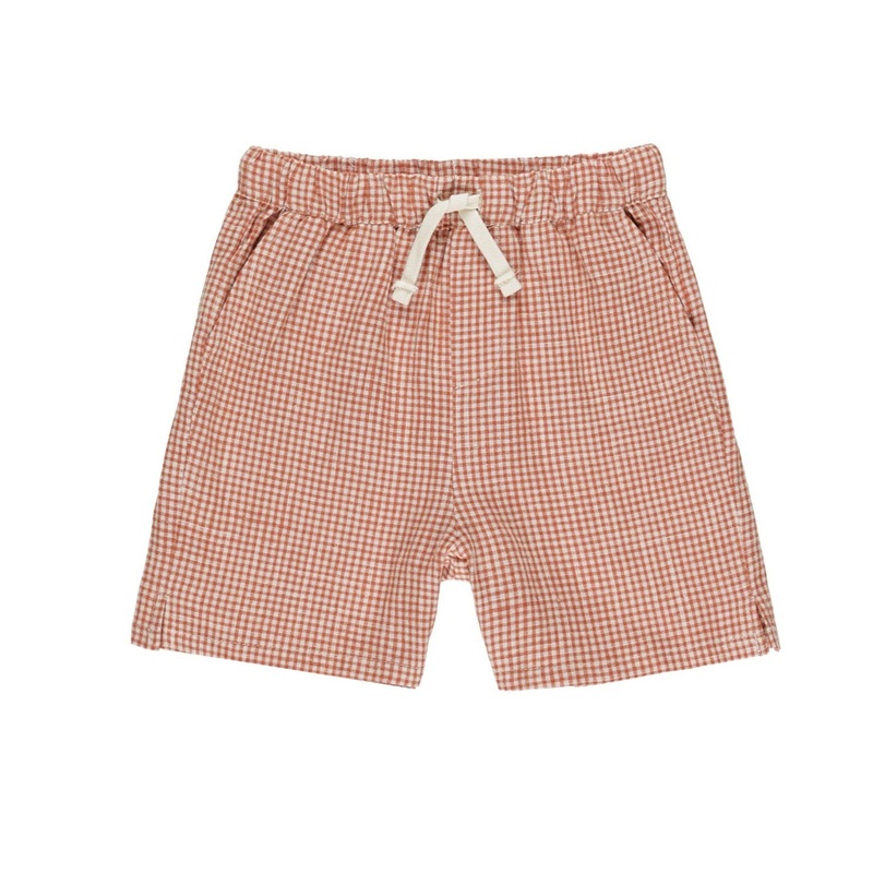 Perry Short – Poppy Gingham by Rylee + Cru
