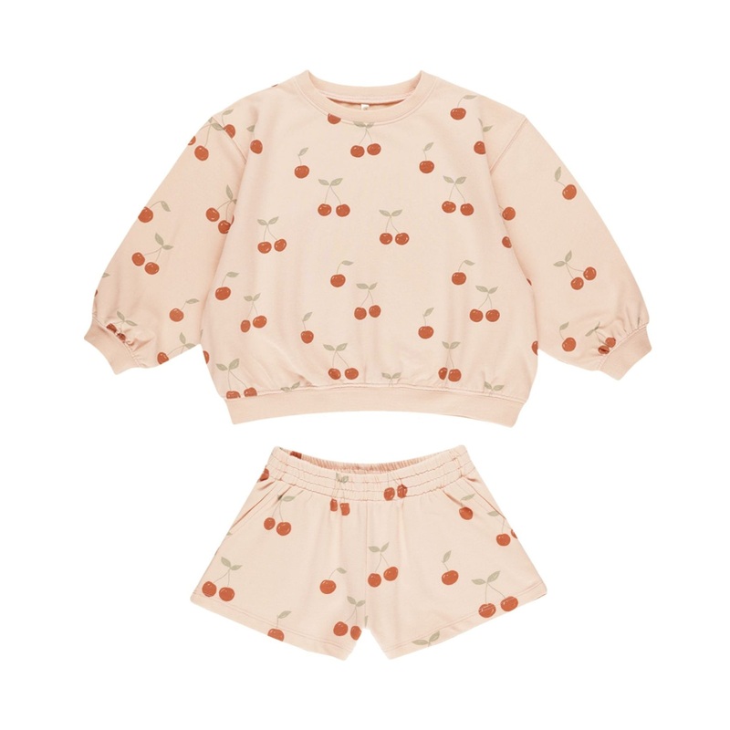 Summer Terry Set – Cherries by Rylee + Cru