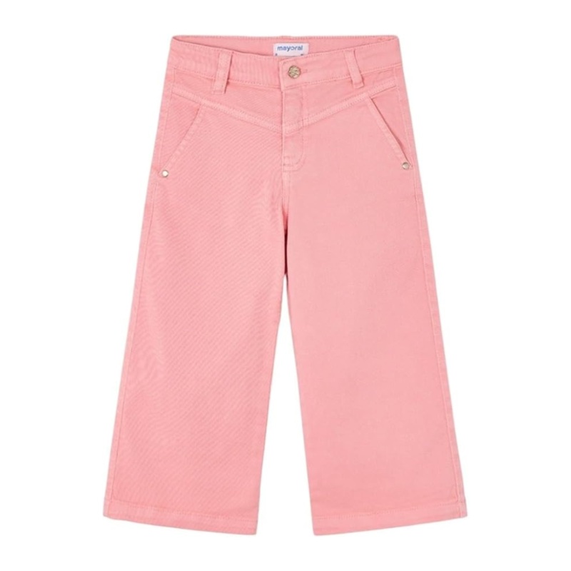 Wide Leg Twill Pants – Salmon by Mayoral – FINAL SALE