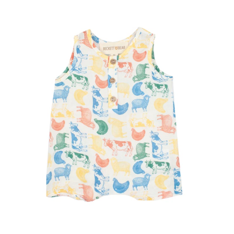 Barnyard Babe Romper by Beckett  + Bear