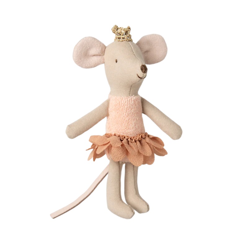 Princess Mouse, Little Sister in Matchbox – Coral Outfit by Maileg