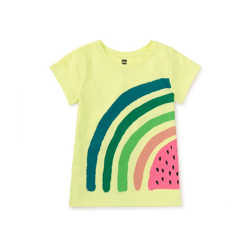 Rainbow Watermelon Double Sided Graphic Tee – Kiwi by Tea Collection