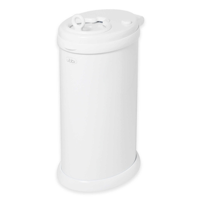 Steel Diaper Pail – White by Ubbi
