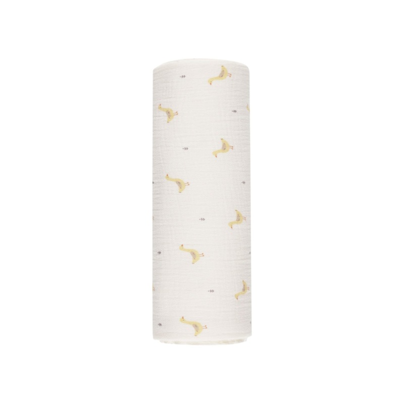 Woven Swaddle – Geese by Quincy Mae