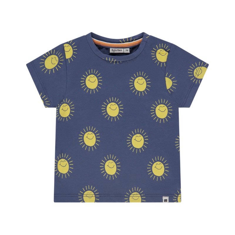 Baby Short Sleeve Tee – Suns on Blue by Babyface