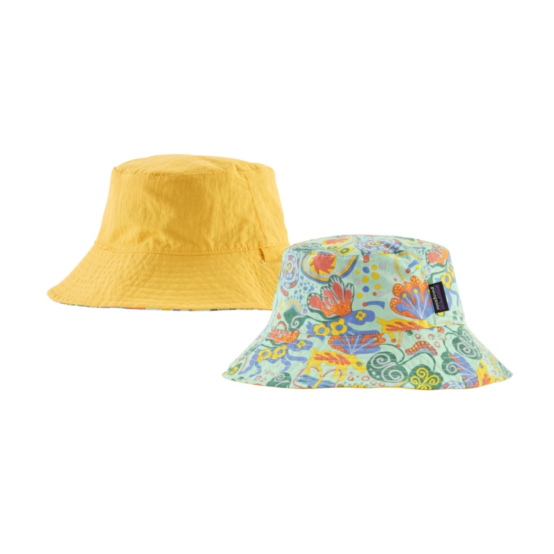 Baby Sun Bucket Hat – Meadow Moose: Rinsed Green by Patagonia