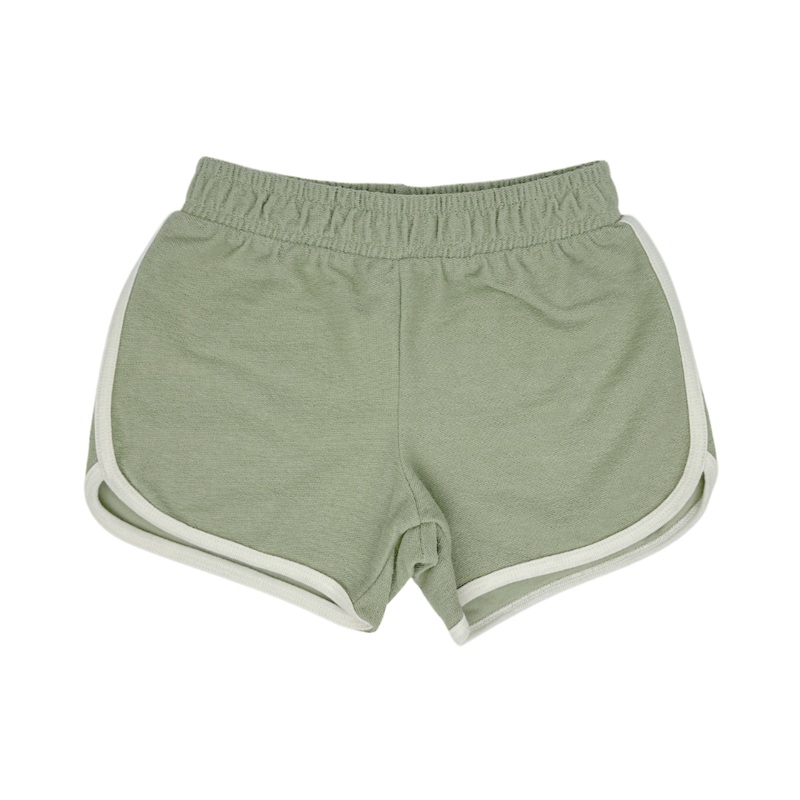 Blossom Dolphin Shorts – Matcha by Tiny Whales – FINAL SALE