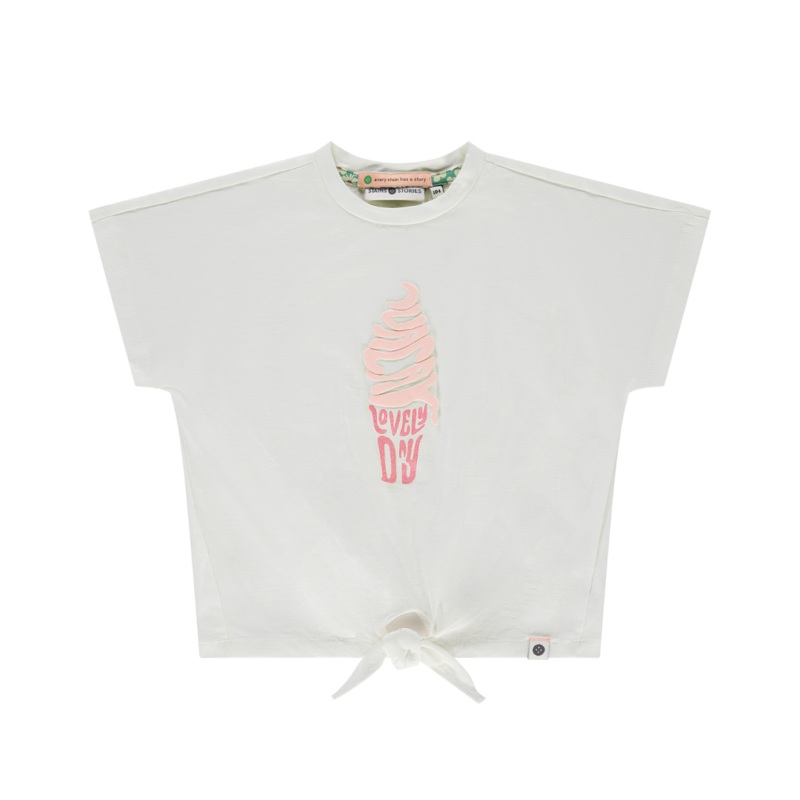 Ice Cream Short Sleeve Tee – Ivory by Stains & Stories