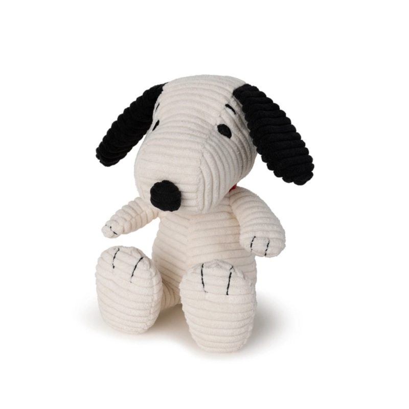 Snoopy Sitting Corduroy 7.5″ Plush Toy by Bon Ton Toys