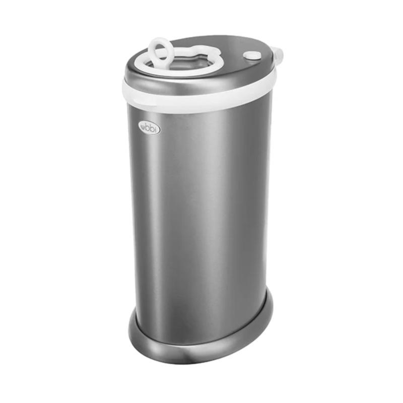 Steel Diaper Pail – Chrome by Ubbi