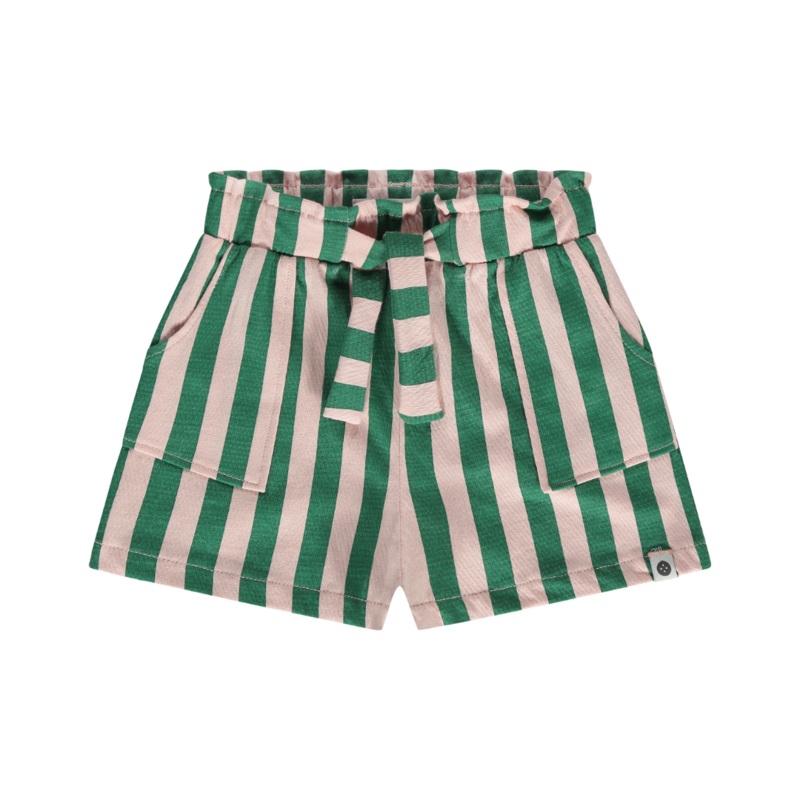Striped Shorts – Blush/Green by Stains & Stories
