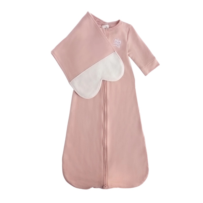 Blushing Pink Swaddle – Medium/Large (12-17 Lbs) by The Butterfly Swaddle