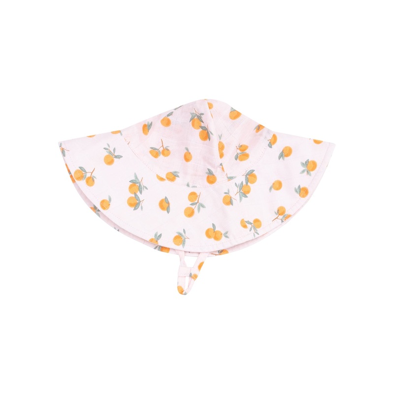 Muslin Wide Brim Sunhat – Sweet Clementines by Angel Dear